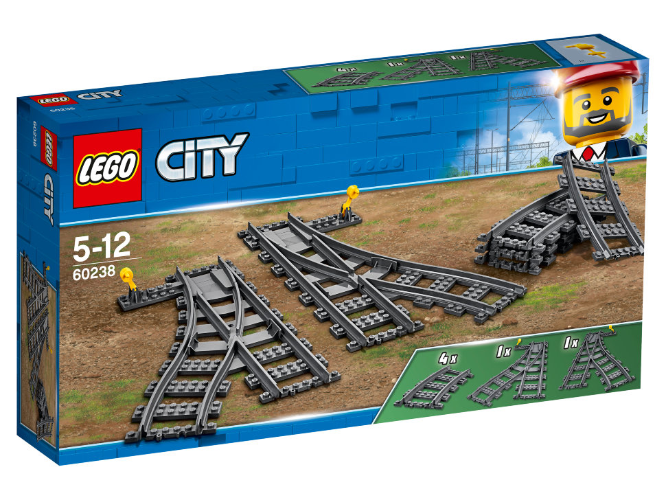 Конструктор Lego City: железнодорожные стрелки (60238)