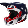 Мотошлем Fox V3 Prey Helmet White /Red /Blue