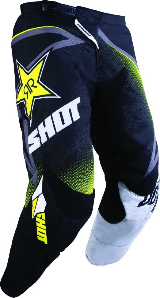 Мотоштаны Shot Racing Contact Rockstar 3.0 White/Yellow/Blue