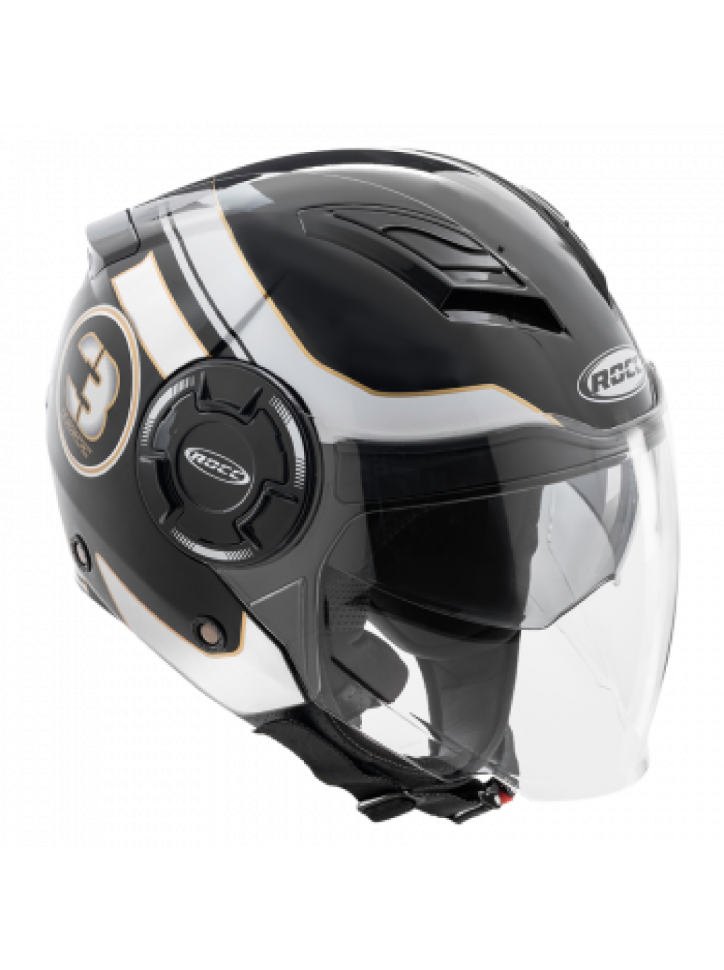 Мотошлем Rocc 281 Schwarz/Weib