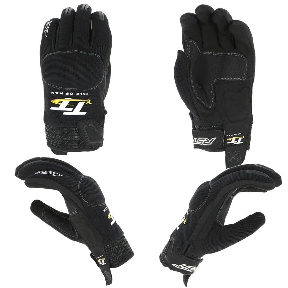 Мотоперчатки текстильные RST IOM TT 2239 Team CE Mens Glove Black/Black