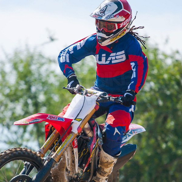 Мотоштаны Alias A2 Bars Navy/Red