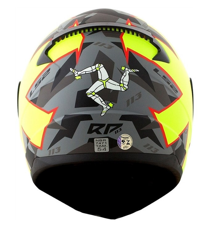 Мотошлем LS2 FF353 Rapid Paschoalin Matte Grey/Hi-Vis Yellow