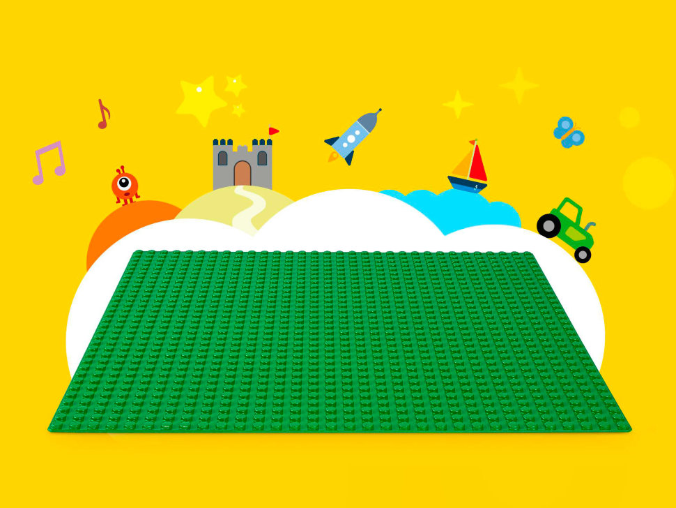 Конструктор Lego Classic: строительная пластина зеленого цвета (10700)