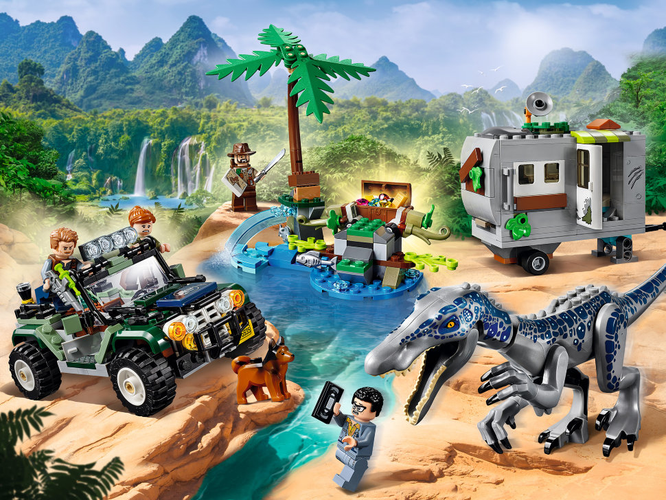 Конструктор Lego Jurassic World: поединок с бариониксом: охота за сокровищами (75935)