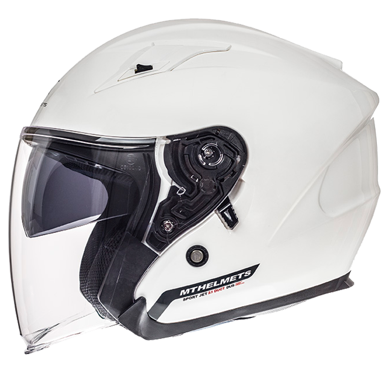 Мотошлем MT Helmets Jet Avenue SV Solid White Gloss