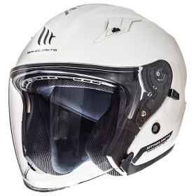 Мотошлем MT Helmets Jet Avenue SV Solid White Gloss