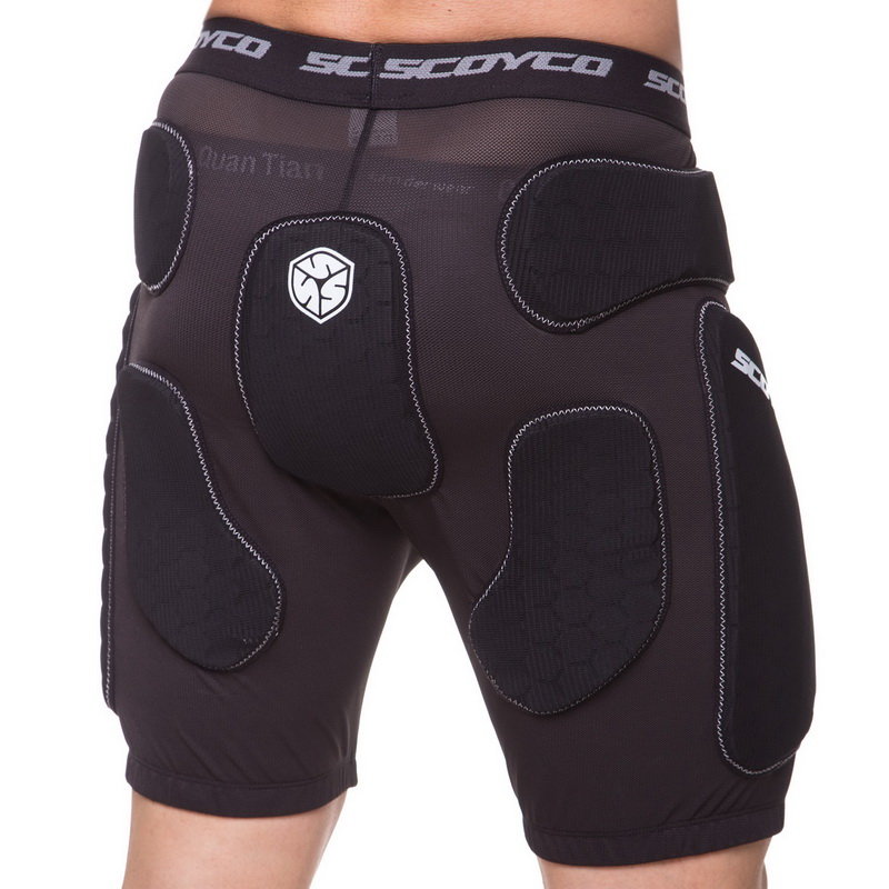 Мотошорты с защитой Scoyco PM01 Black