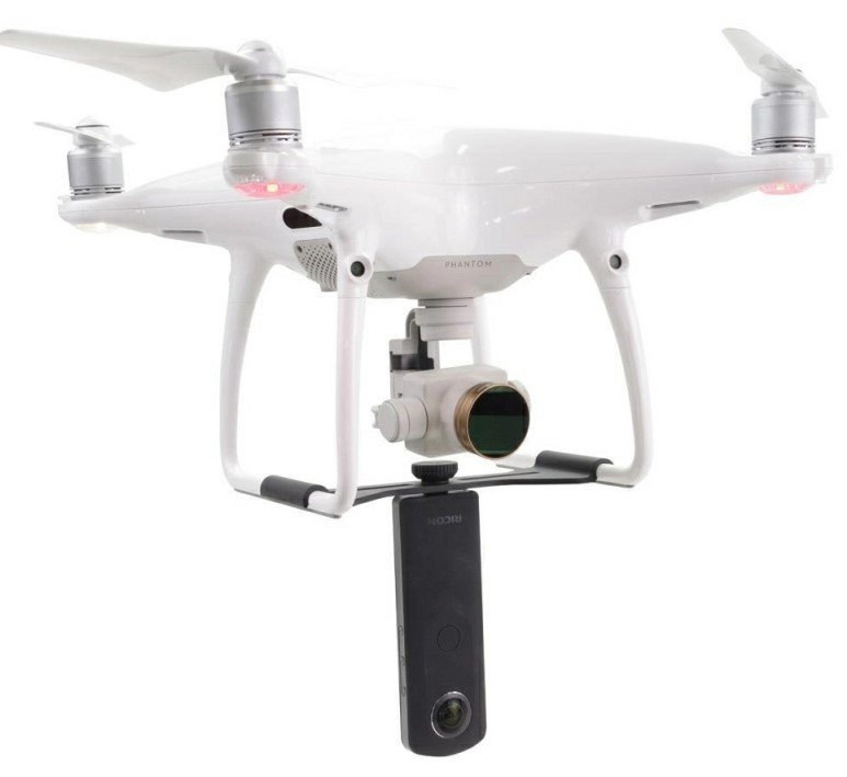 Крепление второй камеры и аксессуаров к DJI Phantom 4 Pro снизу (P4P-360)