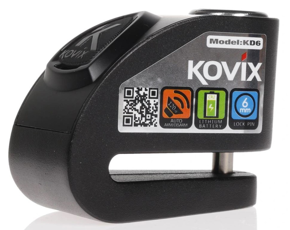 Мотозамок с сигнализацией Kovix KD6 BK Black (KD6 BK)
