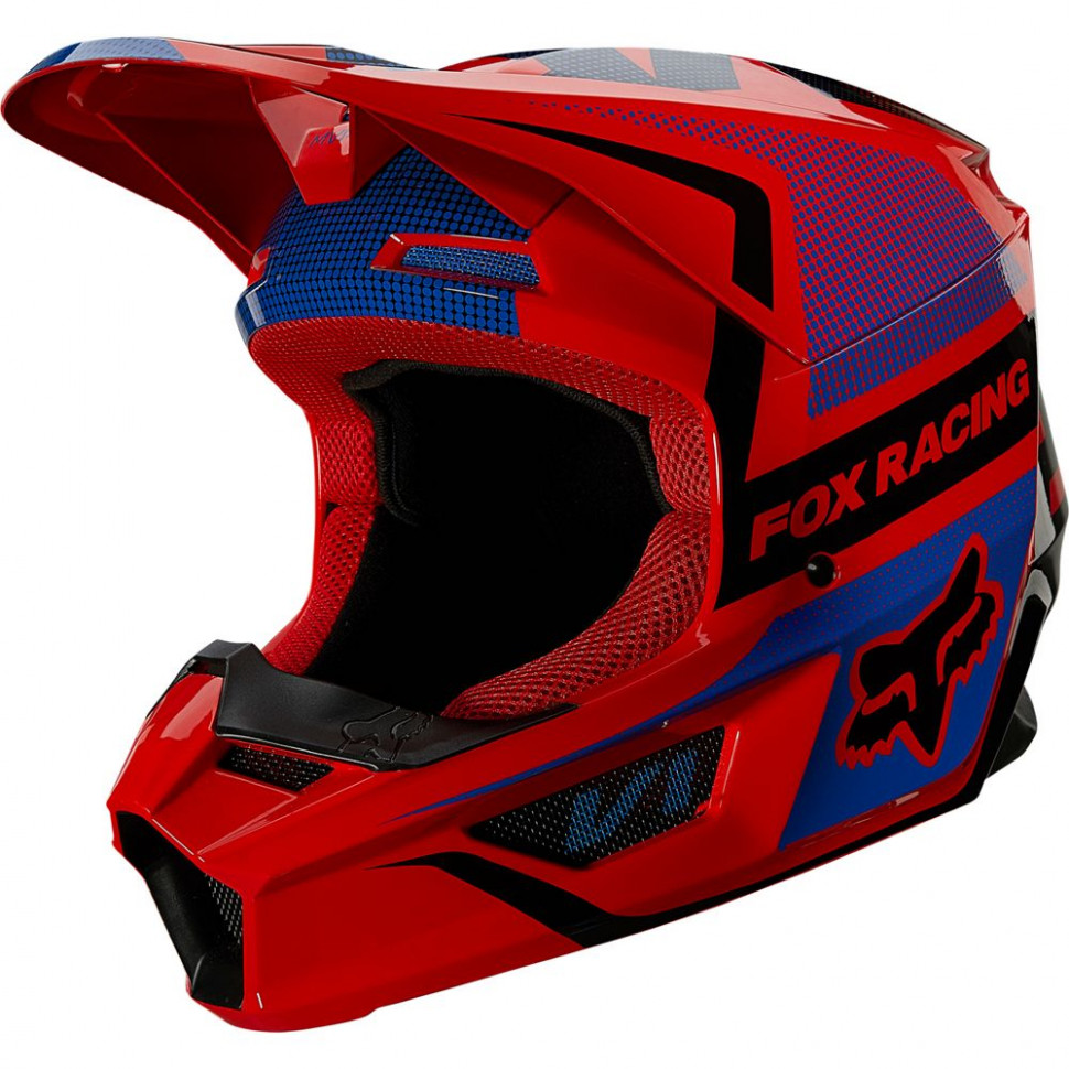 Мотошлем FOX V1 Mips Oktiv Helmet Flo Red
