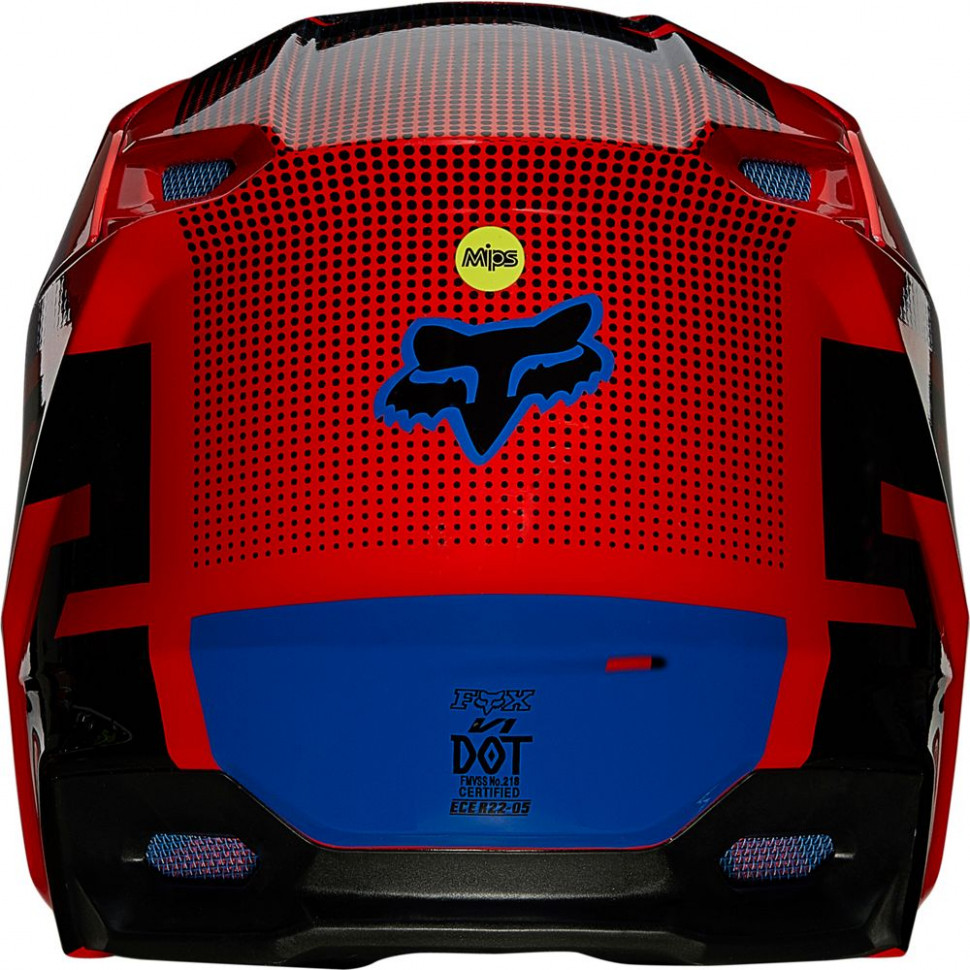 Мотошлем FOX V1 Mips Oktiv Helmet Flo Red