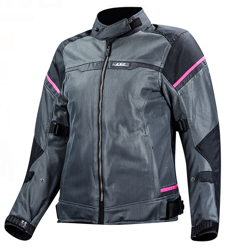 Мотокуртка жіноча LS2 Riva Lady Jacket Black/Dark Grey/Pink