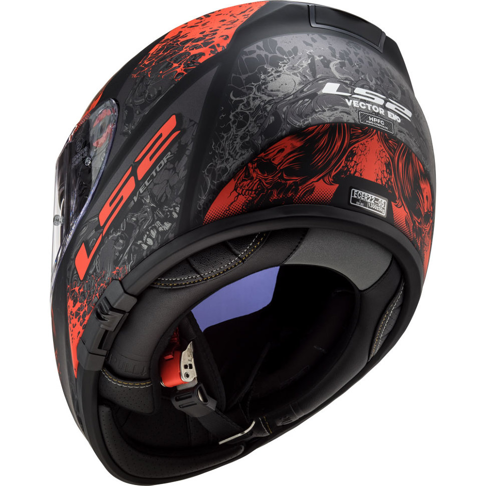 Мотошлем LS2 FF397 Swipe Matt Black/Red