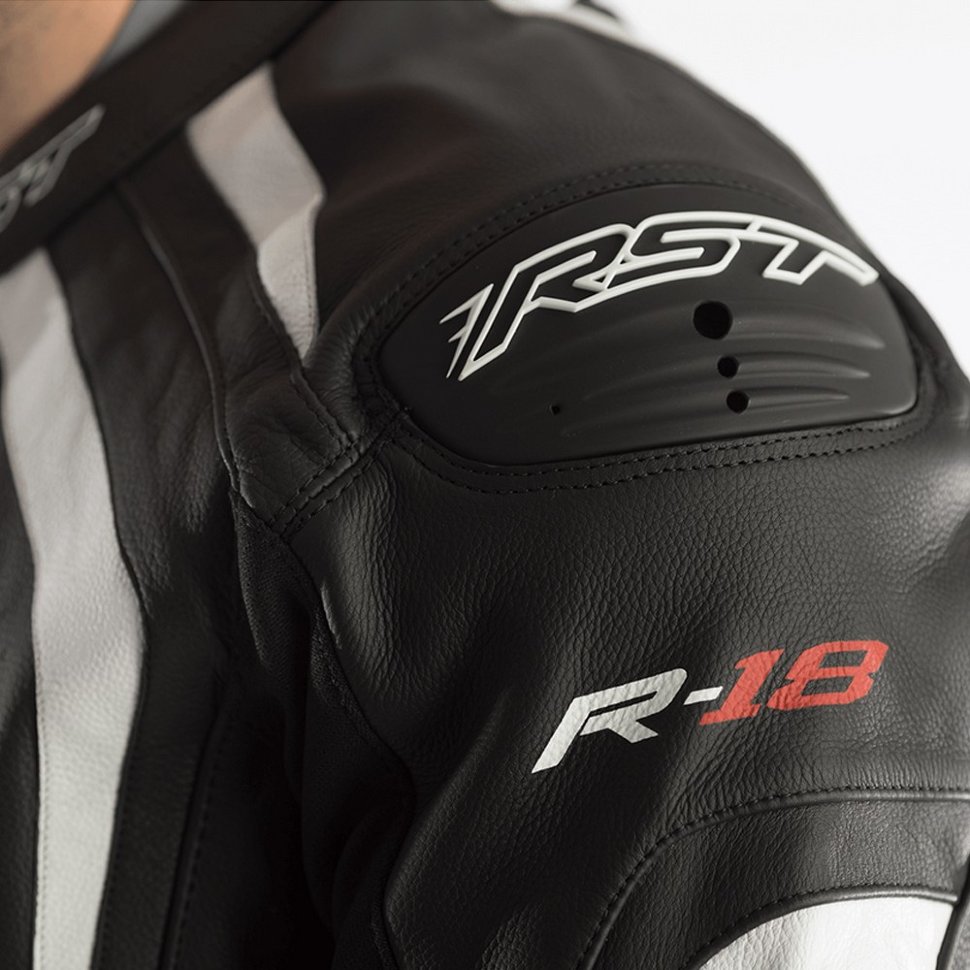 Мотокомбинезон RST 2068 R-18 CE Mens Leather Suit Black/White