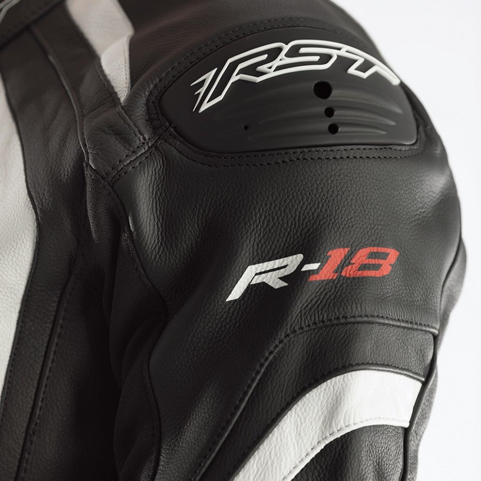 Мотокомбинезон RST 2068 R-18 CE Mens Leather Suit Black/White