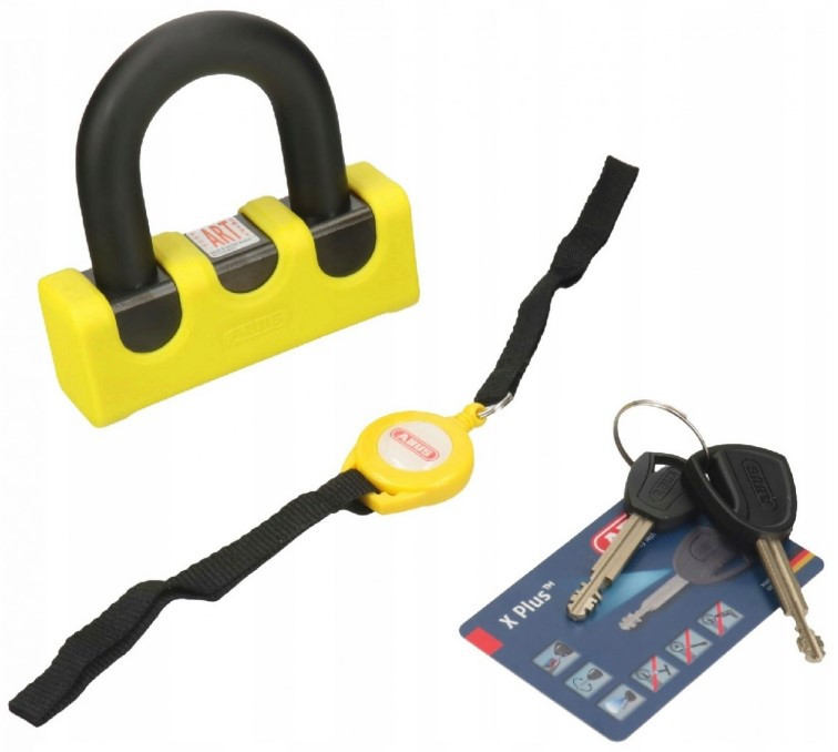 Мотозамок на диск ABUS 67 XS Granit Yellow (569951)