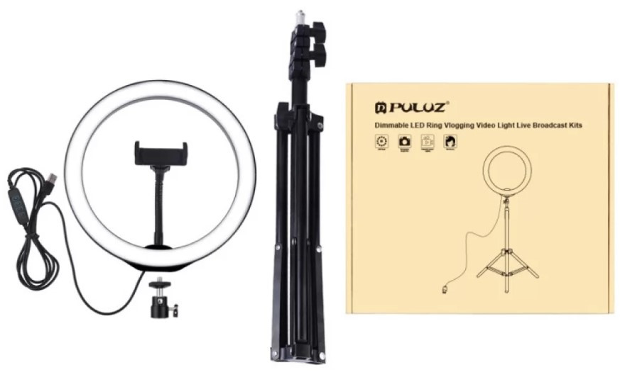 Кольцевой свет со стойкой Puluz PKT3035 Ring Light 26 см. 20W (57784)