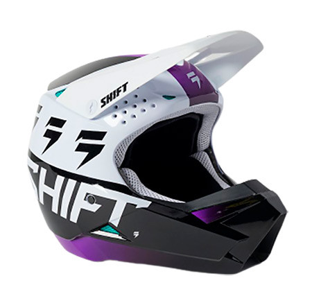 Мотошолом Shift White Label UV Helmet White