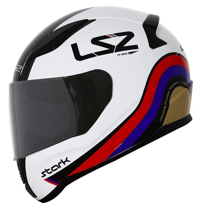 Мотошлем LS2 FF353 Rapid Stark White/Red/Blue/Gold