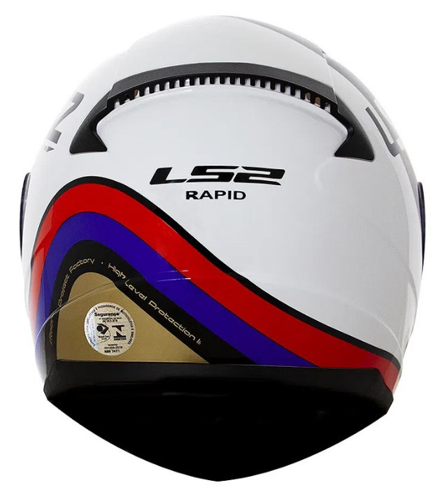 Мотошлем LS2 FF353 Rapid Stark White/Red/Blue/Gold