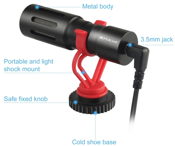 Микрофон Puluz PU3044 Video Mic