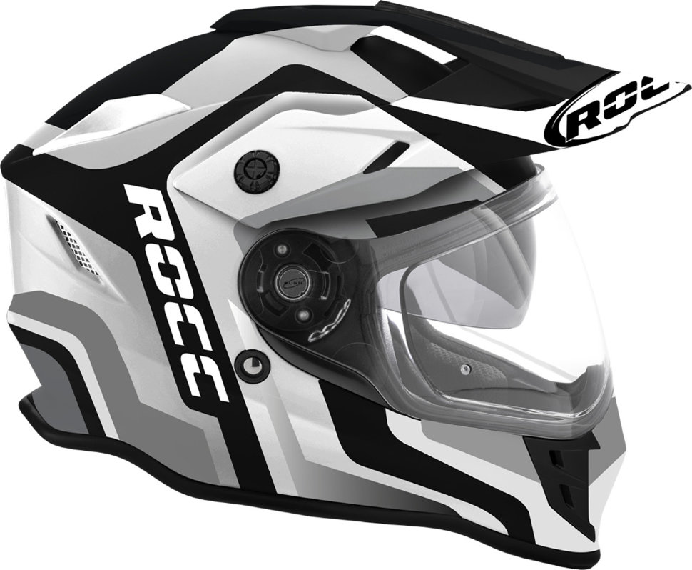 Мотошлем Rocc 781 Schwarz/Weiß