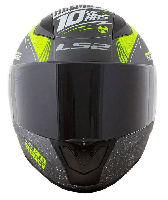 Мотошлем LS2 FF353 Rapid Thunder Matt Titanium/Neon Yellow