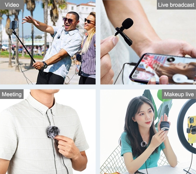 Микрофон петличка Puluz PU3045