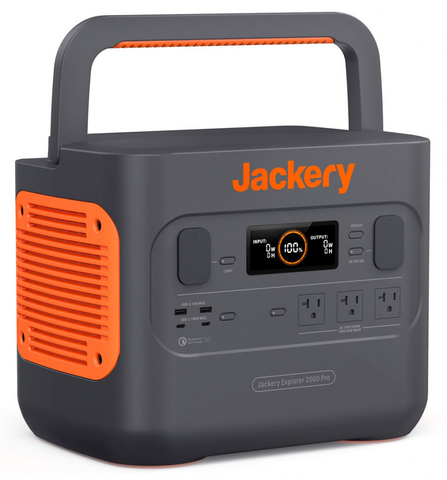 Солнечный генератор Jackery Solar Generator 2000 Pro (Explorer 2000 Pro + 2 Solarsaga 200W) (2160 Вт·ч / 2000 Вт)