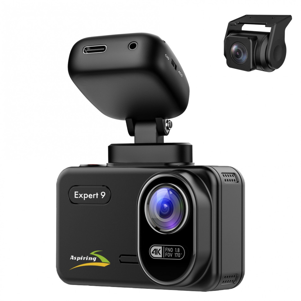 Відеореєстратор Aspiring Expert 9 Speedcam, Dual, WI-FI, GPS, 2K (EX123SS)
