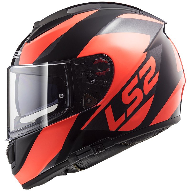 Мотошлем LS2 FF397 Wavy Black Fluo Orenge