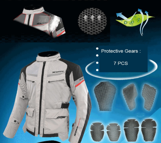 Мотокуртка Scoyco JK60 Grey