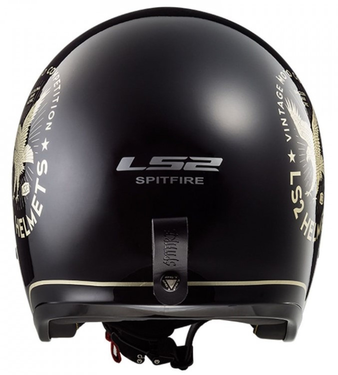 Мотошлем LS2 OF599 Spitfire Flier Black
