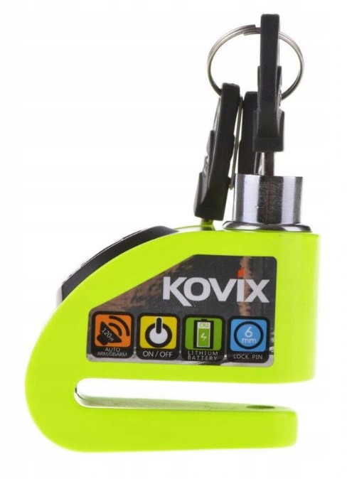 Мотозамок с сигнализацией Kovix KD6 FG Fluorescent Green (KD6 FG)