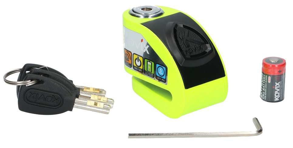 Мотозамок с сигнализацией Kovix KD6 FG Fluorescent Green (KD6 FG)
