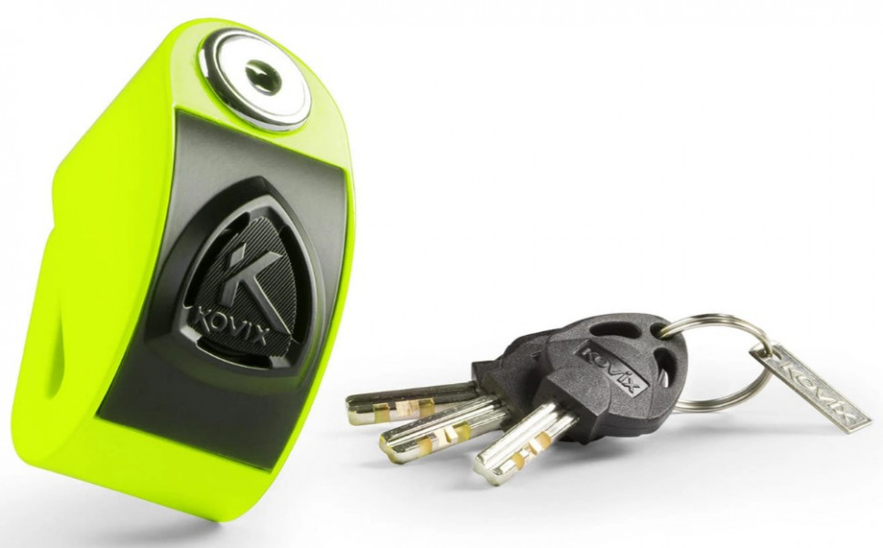 Мотозамок с сигнализацией Kovix KD6 FG Fluorescent Green (KD6 FG)