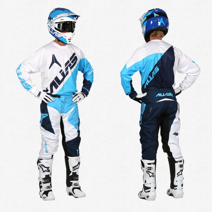 Мотоштаны Alias A2 Blocked White/Blue