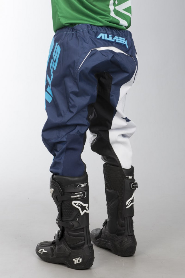 Мотоштаны Alias A2 Blocked White/Blue