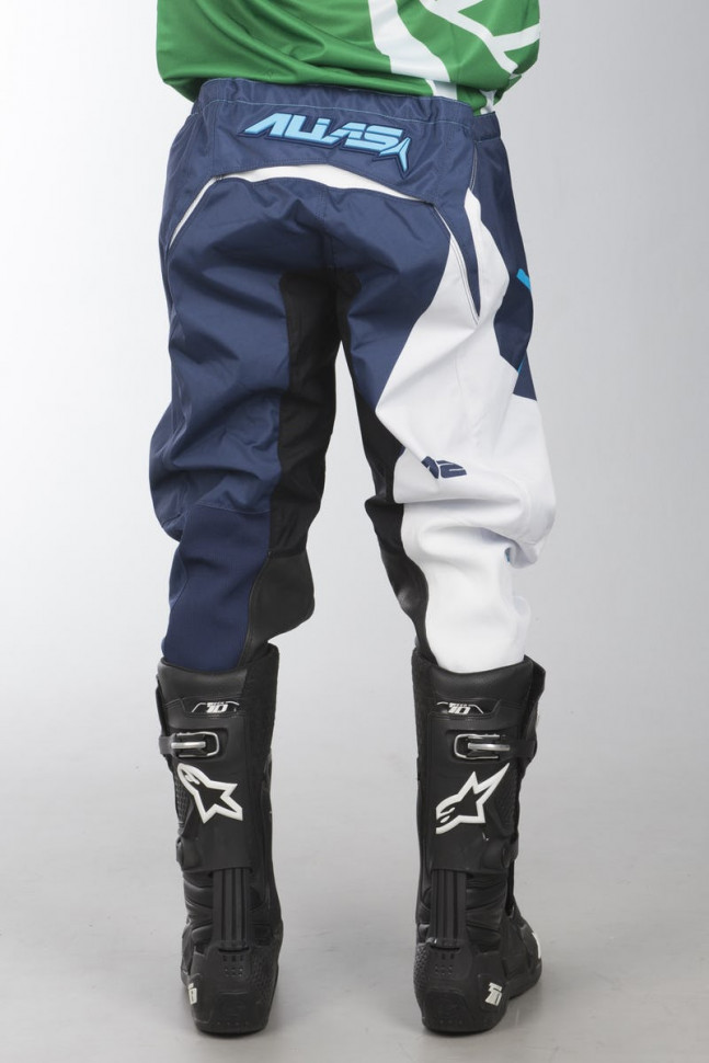 Мотоштаны Alias A2 Blocked White/Blue