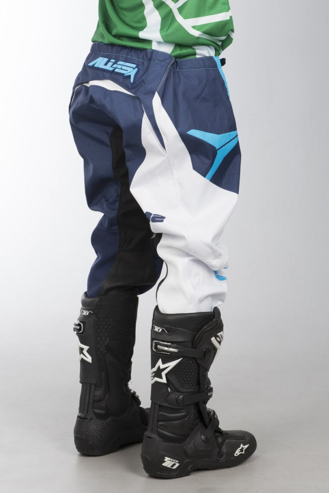 Мотоштаны Alias A2 Blocked White/Blue