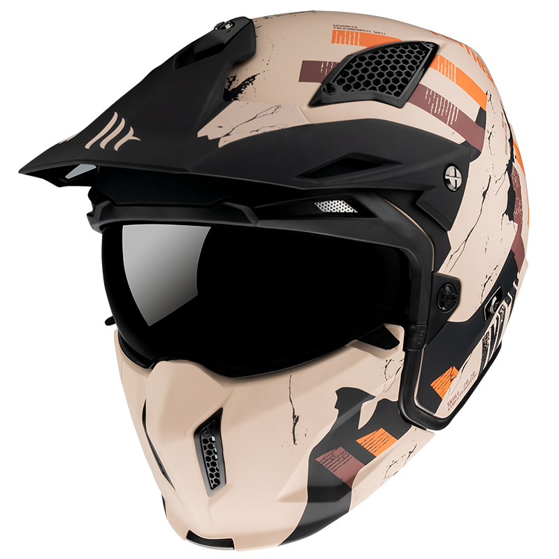 Мотошлем MT Helmets Streetfighter SV Twin Matt Orange