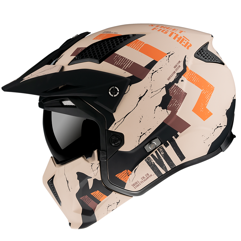 Мотошлем MT Helmets Streetfighter SV Twin Matt Orange