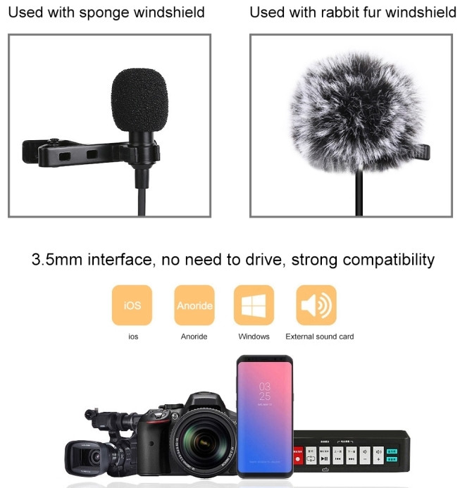 Микрофон петличка Puluz PU3046