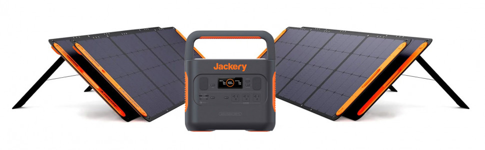 Солнечный генератор Jackery Solar Generator 2000 Pro (Explorer 2000 Pro + 4 Solarsaga 200W) (2160 Вт·ч / 2000 Вт)