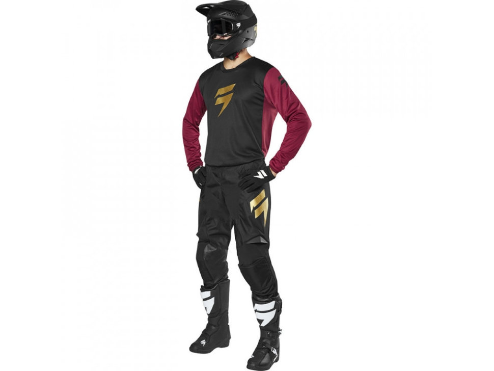 Мотошлем Shift Whit3 Helmet Black/Gold