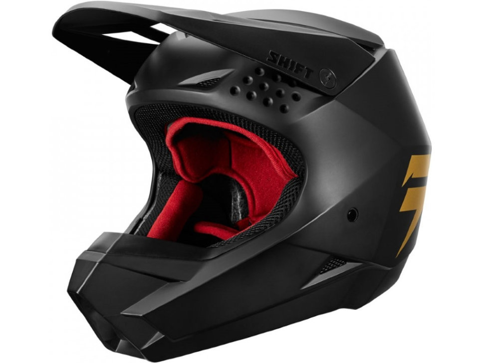 Мотошлем Shift Whit3 Helmet Black/Gold