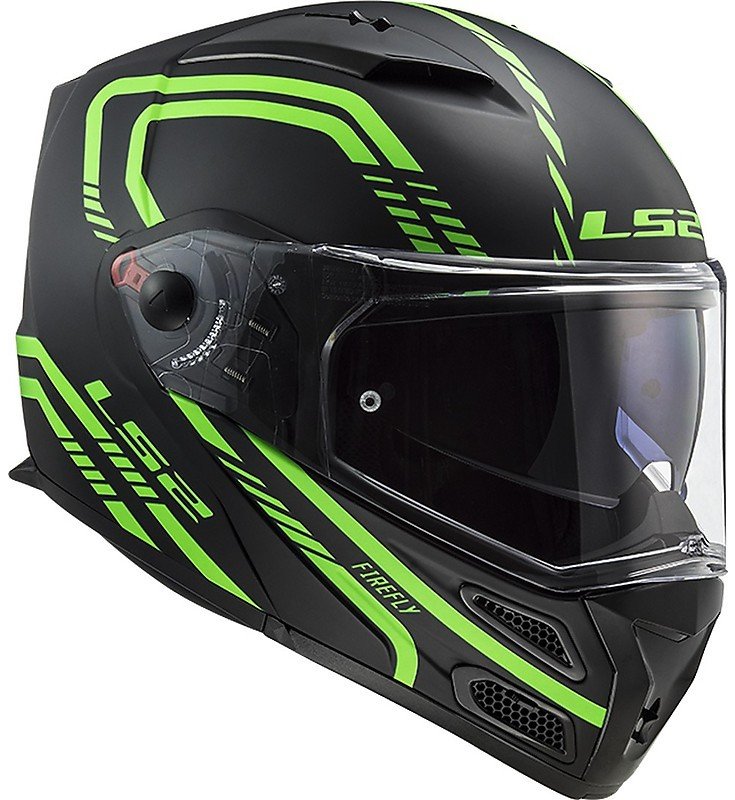 Мотошлем LS2 FF324 Metro Evo Firefly Matt Glow Green P/J