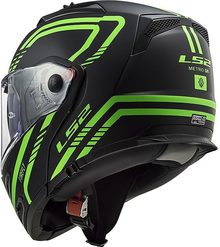 Мотошлем LS2 FF324 Metro Evo Firefly Matt Glow Green P/J