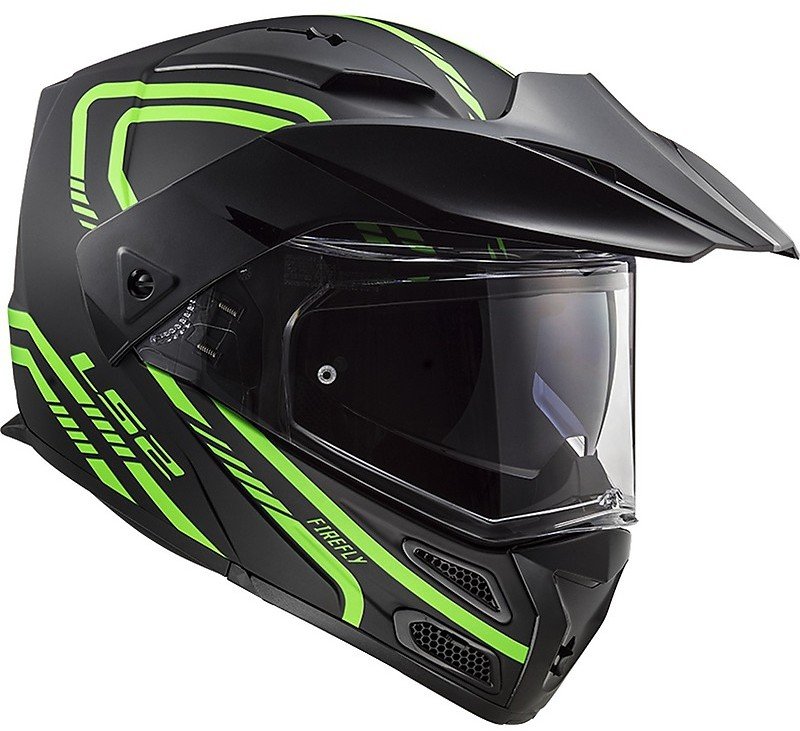 Мотошлем LS2 FF324 Metro Evo Firefly Matt Glow Green P/J